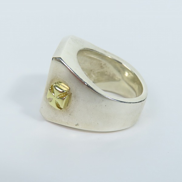 実際に弊社で買取させて頂いた【ギャラ付き】TARO WASHIMI×TRAVIS WALKER/鷲見太郎×トラヴィスワーカー キャンバスリング 18K w/アラベスク 17.5-19号の画像 2枚目