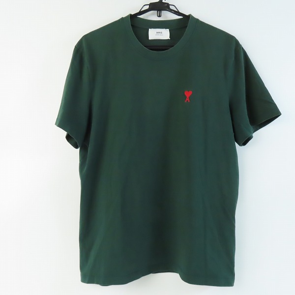 実際に弊社で買取させて頂いたami alexandre mattiussi/アミ アレクサンドルマテュッシ ハート刺繍 半袖Tシャツ/XXL