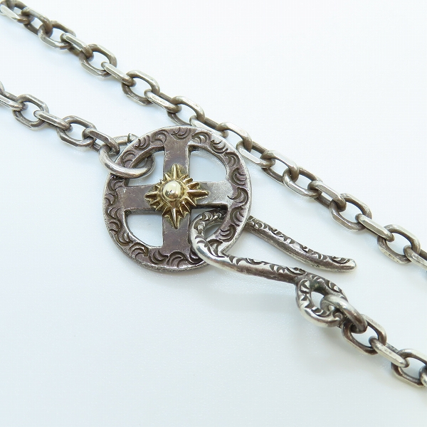 実際に弊社で買取させて頂いたARIZONA FREEDOM/アリゾナフリーダム 太陽神 唐草 メディスンホイール/フック チェーン/ネックレス