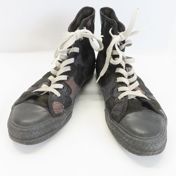 実際に弊社で買取させて頂いたNUMBER(N)INE/ナンバーナイン 2003/カート期 ハート涙パッチワークハイカットスニーカー