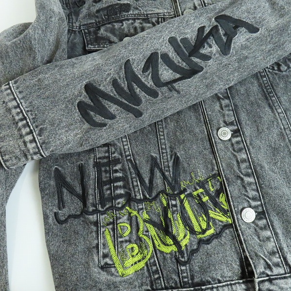 実際に弊社で買取させて頂いたMISHKA/ミシカ ペイント デニムジャケット/Gジャン/Lの画像 6枚目