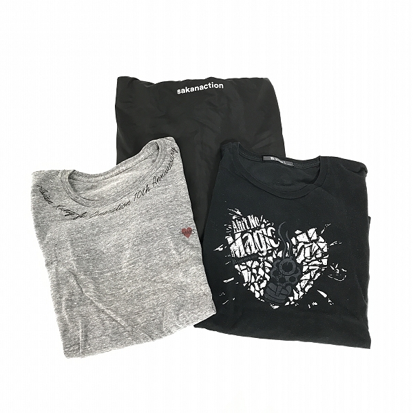 実際に弊社で買取させて頂いた【おまとめ】B'z/サカナクション/アジアンカンフージェネレーション 他 バンドTシャツ/ツアーTシャツ/フェスTシャツ 等