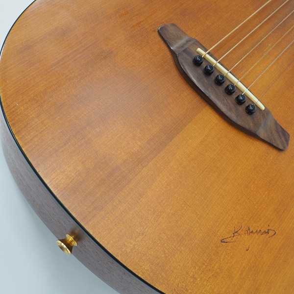 実際に弊社で買取させて頂いた★K.Yairi/ヤイリ Compact Series Nocturne/ノクターン コンパクトギター/アコースティックギター ギグケース付の画像 6枚目