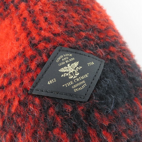 実際に弊社で買取させて頂いたCRIMIE/クライミー チェック柄 ウール/アルパカ混 ボアジャケット /Mの画像 5枚目