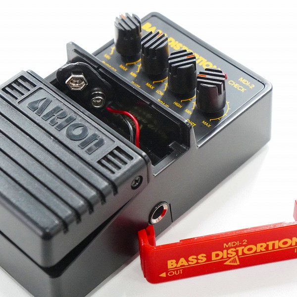 実際に弊社で買取させて頂いたARION/アリオン MDI-2 BASS DISTORTION ベースディストーション エフェクター 動作確認済みの画像 5枚目