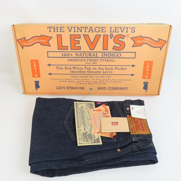 実際に弊社で買取させて頂いた【未使用】LEVI'S/リーバイス 701SXX 日本製 OR デニムパンツ/28の画像 9枚目