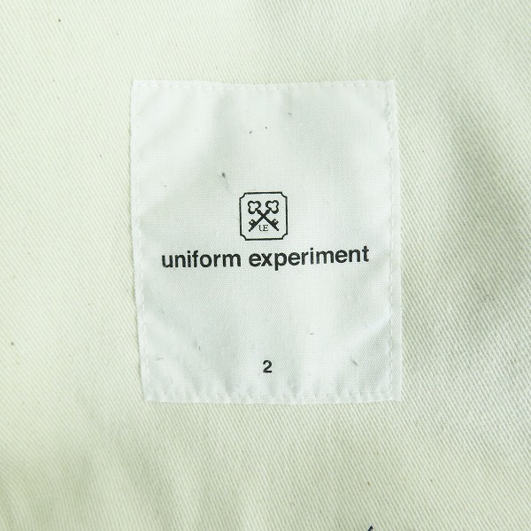 実際に弊社で買取させて頂いたuniform experiment/ユニフォームエクスペリメント/リジッドデニムテーパードパンツ UE-232005/2の画像 3枚目