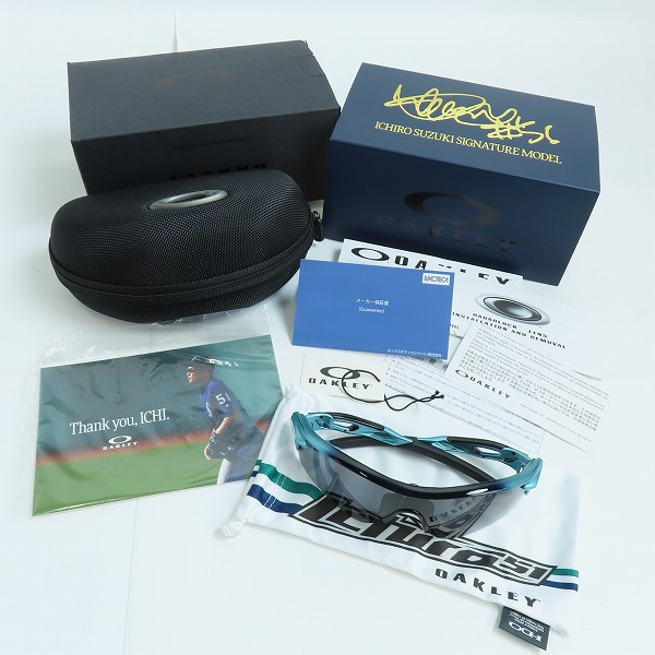 実際に弊社で買取させて頂いたOAKLEY/オークリー Radarlock/レーダーロック 2019' ICHIRO 51 LAST SIGNATURE サングラス/OO9206-5938の画像 9枚目