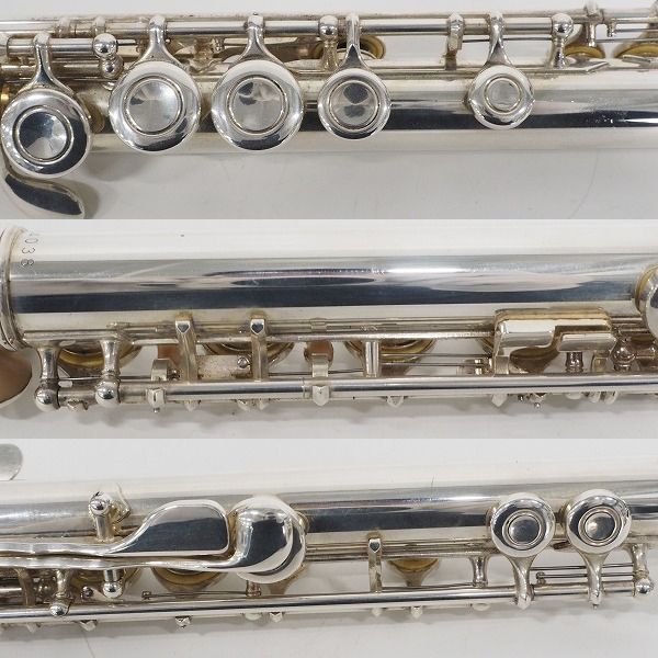 実際に弊社で買取させて頂いた【ジャンク】YAMAHA/ヤマハ YFL-221SII/YFL221SII フルート 頭部管銀製 ハードケース付の画像 6枚目