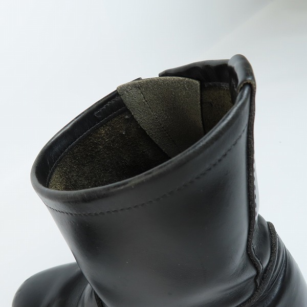 実際に弊社で買取させて頂いたRED WING/レッドウィング ショート エンジニアブーツ スチールトゥ ブラック 2976/7.5Dの画像 7枚目