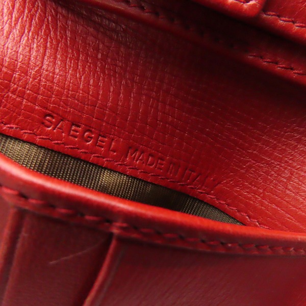 実際に弊社で買取させて頂いたBVLGARI/ブルガリ 二つ折り財布 コインケース カードケース レッドの画像 7枚目