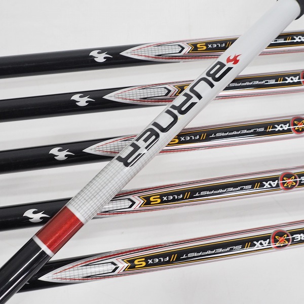 実際に弊社で買取させて頂いたTaylorMade/テーラーメイド BURNER/バーナー アイアン #5～9,Pw 6本セット RE-AX SUPER FAST FLEX：Sの画像 6枚目