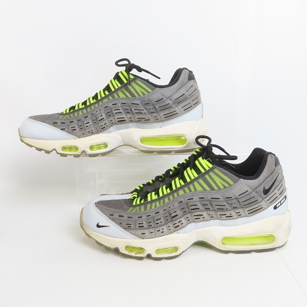 実際に弊社で買取させて頂いたNIKE/ナイキ AIR MAX 95 エアマックス KIM JONES BLACK/VOLTキムジョーンズ ブラック/ボルト DD1871-002/28.5の画像 3枚目
