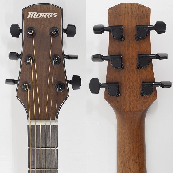 実際に弊社で買取させて頂いた★【美品】MORRIS/モーリス M-021 NAT アコースティックギター/アコギ ソフトケース付の画像 3枚目