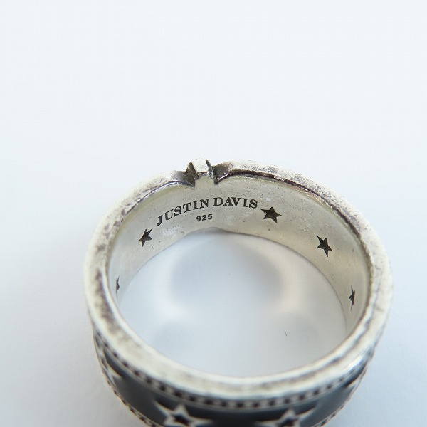 実際に弊社で買取させて頂いたJustin Davis/ジャスティンデイビス BLACK STAR/ブラックスター リング SRJ811/17号 の画像 6枚目