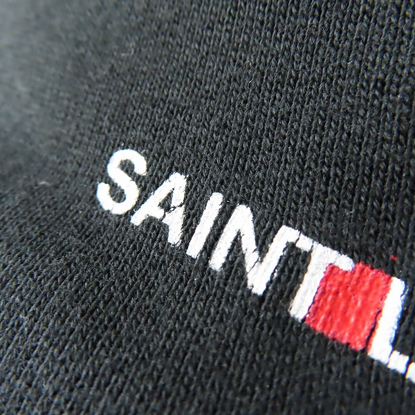 実際に弊社で買取させて頂いた【JPタグ】SAINT LAURENT PARIS/サンローランパリ プルオーバーパーカー ブラック/TT09 464581 YB2PG 1000/Mの画像 7枚目