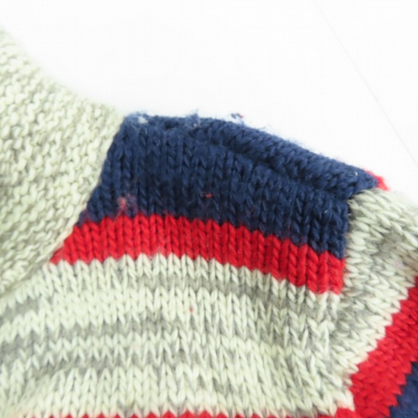 実際に弊社で買取させて頂いたBLUE/BLUE/ブルーブルー ボーダー ニット カーディガン/Mの画像 5枚目