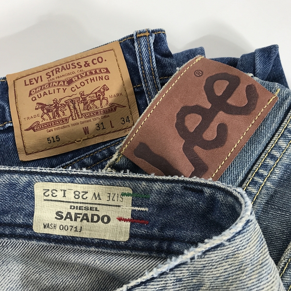 実際に弊社で買取させて頂いた【おまとめ】Levi’s/リーバイス DIESEL/ディーゼル Lee/リー 他 デニムパンツ