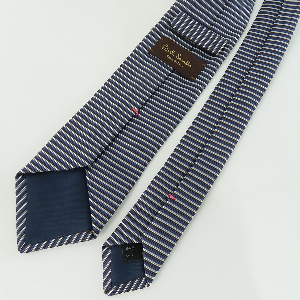 実際に弊社で買取させて頂いたPaul Smith/ポールスミス シルク100% ストライプ柄 ネクタイ/マルチカラーの画像 2枚目