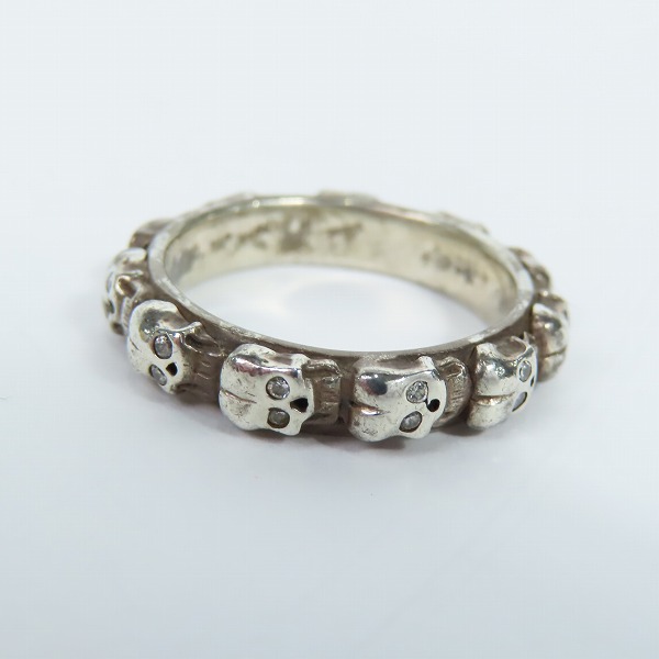 実際に弊社で買取させて頂いたLoree Rodkin/ローリーロドキン スカルバンド リング 21号の画像 2枚目