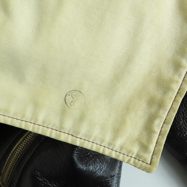 実際に弊社で買取させて頂いたBUZZ RICKSON'S/バズリクソンズ D-1 ムートン フライトジャケット BR80572/Lの画像 6枚目