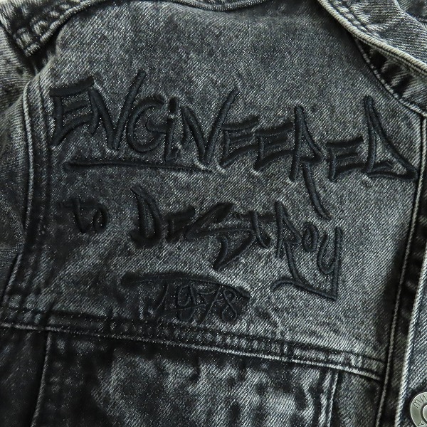 実際に弊社で買取させて頂いたMISHKA/ミシカ ペイント デニムジャケット/Gジャン/Lの画像 5枚目