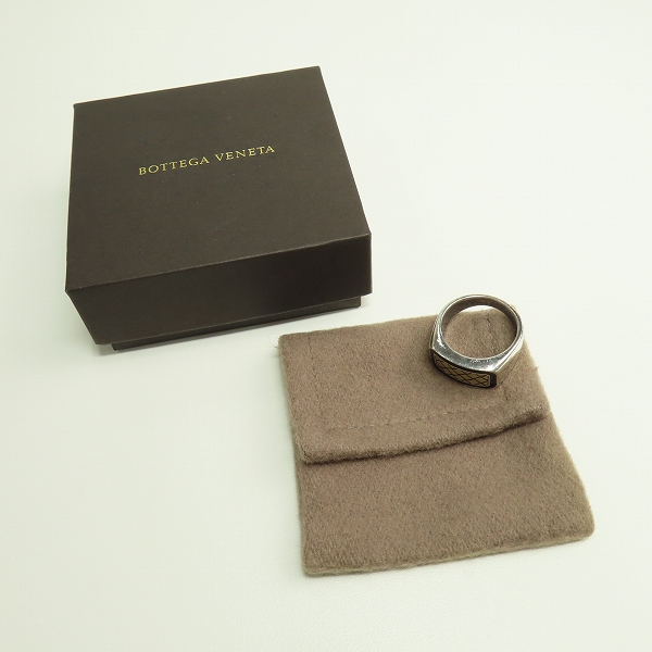 実際に弊社で買取させて頂いたBOTTEGA VENETA/ボッテガヴェネタ イントレチャート リング/指輪 20.5-21号の画像 7枚目
