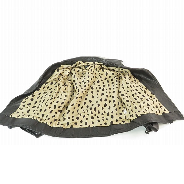 実際に弊社で買取させて頂いたWACKO MARIA/ワコマリア COWHIDE LEATHER DOUBLE RIDERS JACKET ダブルライダース レザージャケット 24SS-WMO-BL04/Lの画像 3枚目