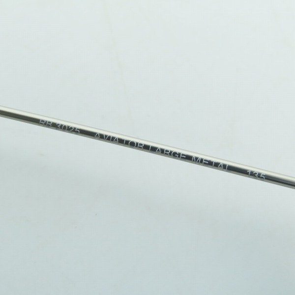 実際に弊社で買取させて頂いたRay-Ban/レイバン AVIATOR アビエーター/LARGE METAL 135  ティアドロップ サングラス/アイウェア RB3025の画像 7枚目