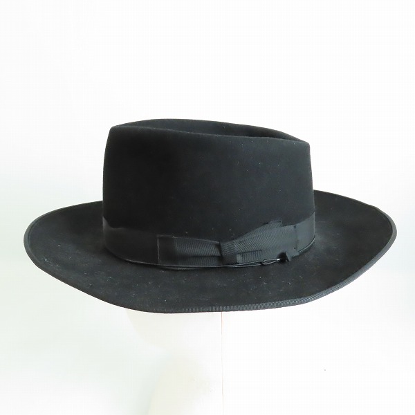 実際に弊社で買取させて頂いたBorsalino/ボルサリーノ フェルトハット ブラックの画像 2枚目