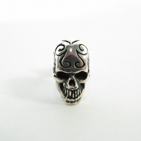 実際に弊社で買取させて頂いたCRAZY PIG DESIGNS/クレイジーピッグ トライバルスカル スタッドピアスの画像 1枚目