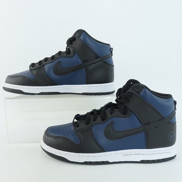 実際に弊社で買取させて頂いたNIKE×FRAGMENT DESIGN/ナイキ×フラグメントデザイン DUNK HI/ダンク ハイ ミッドナイトネイビー DJ0383-400/28の画像 3枚目