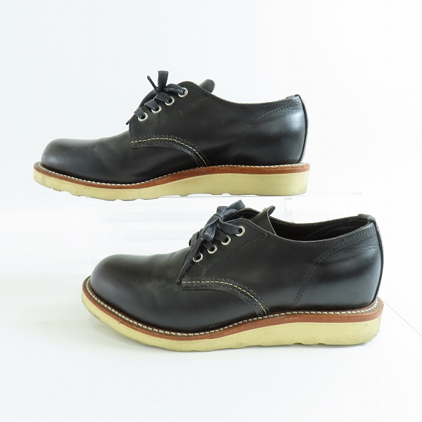 実際に弊社で買取させて頂いたCHIPPEWA/チペワ プレーントゥ ローカット レザー シューズ ブラック 1901M43/26の画像 3枚目