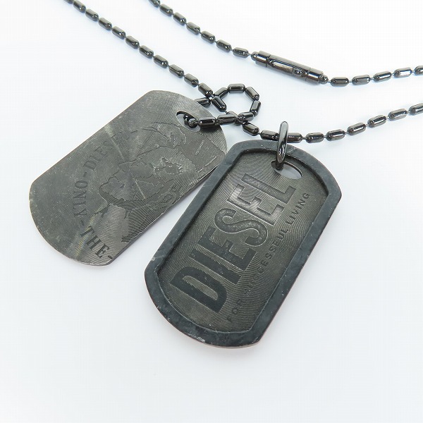 実際に弊社で買取させて頂いたDIESEL/ディーゼル ロゴプレートペンダント/ネックレス