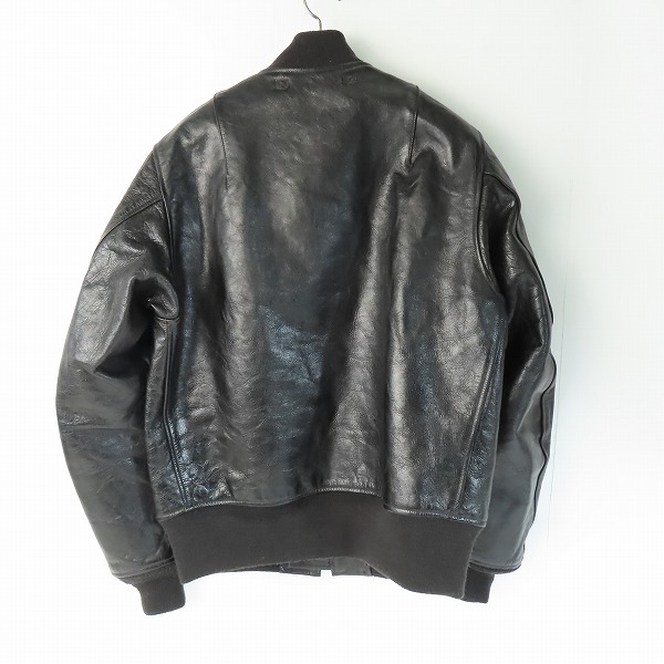 実際に弊社で買取させて頂いたBUZZ RICKSON'S/バズリクソンズ WILLIAM GIBSON BLACK MA-1 HORSE HIDE レザー フライトジャケット BR80465/38の画像 1枚目