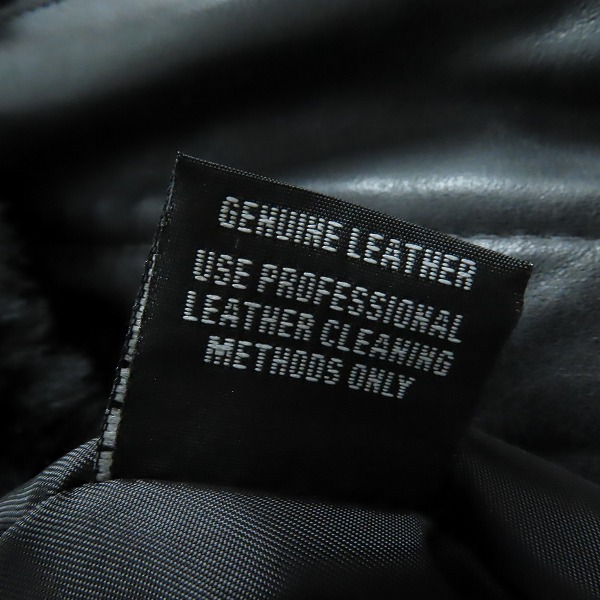 実際に弊社で買取させて頂いたSchott/ショット A-2 レザーボアライナー付きフライトジャケット/184SM/38の画像 7枚目