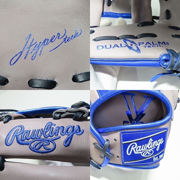 実際に弊社で買取させて頂いたRawlings/ローリングス HYPER TECH COLOR SYNC 軟式 内野手用 グローブ/グラブ GR4HTCN62の画像 6枚目