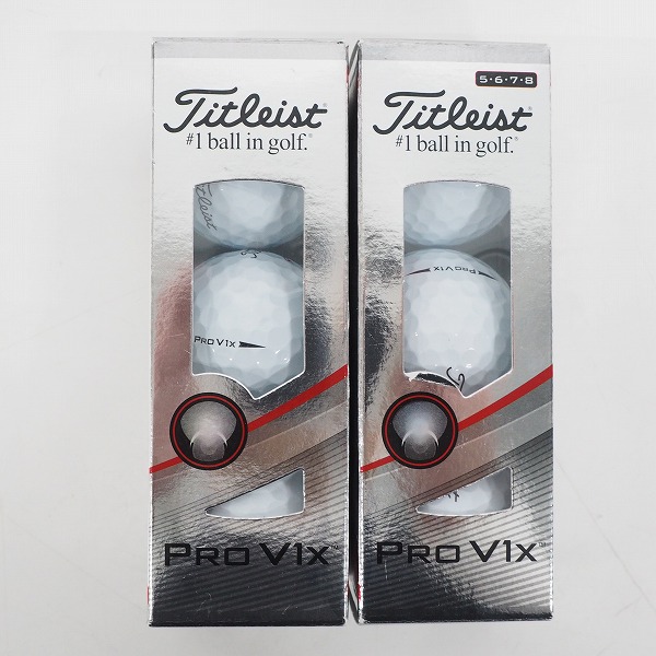実際に弊社で買取させて頂いた【未使用】Titleist/タイトリスト PRO V1x ゴルフボール ホワイト 2スリーブ