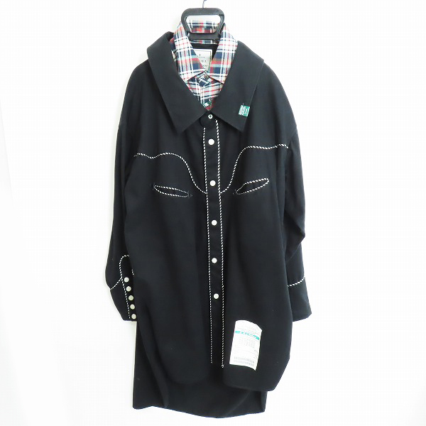 実際に弊社で買取させて頂いたMaison MIHARA YASUHIRO/メゾン ミハラヤスヒロ レイヤード ウエスタンシャツ A03SH221/44