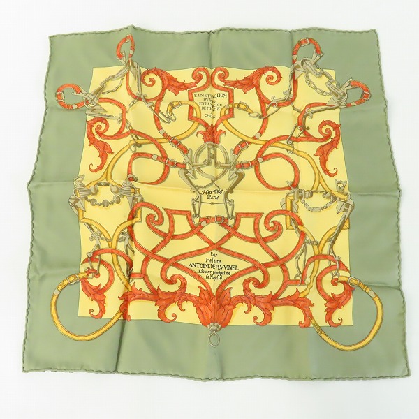 実際に弊社で買取させて頂いたHERMES/エルメス mefsire antoine plvvinel ポケットチーフ/スカーフ