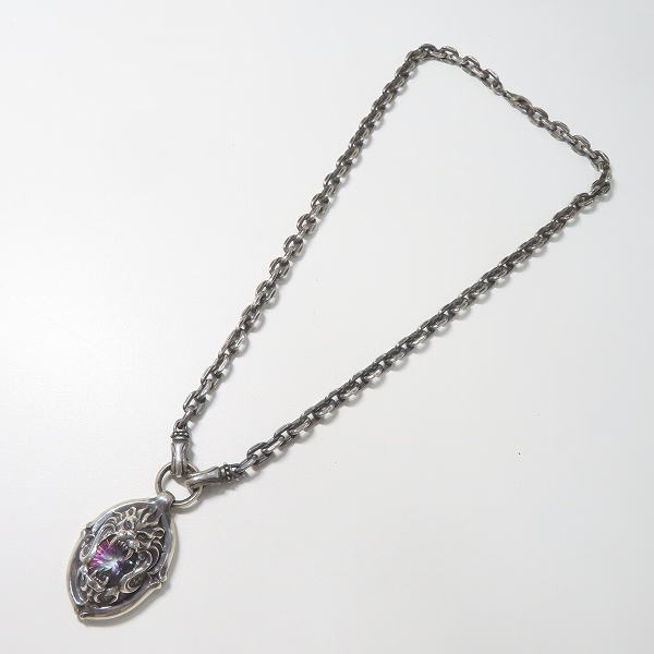 実際に弊社で買取させて頂いた【難有り】Bizarre/ビザール マリス ペンダントネックレス ライオン/ストーンの画像 8枚目