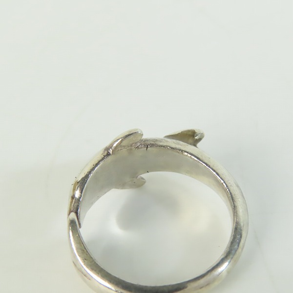 実際に弊社で買取させて頂いたHOLLYWOOD RANCH MARKET/ハリウッドランチマーケット ドルフィン/イルカ リング 16.5号の画像 7枚目