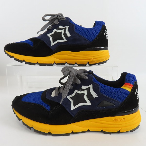 実際に弊社で買取させて頂いたATLANTIC STARS/アトランティックスターズ ブラック/ブルー スニーカー/41の画像 3枚目