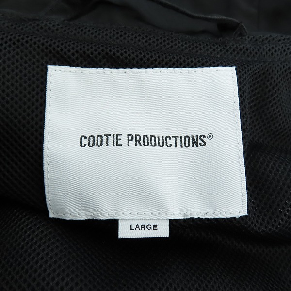 実際に弊社で買取させて頂いたCOOTIE PRODUCTIONS/クーティープロダクションズ ハーフジップ ジャケット ブラック/Lの画像 2枚目