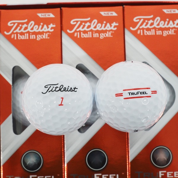 実際に弊社で買取させて頂いた 【未使用】Titleist/タイトリスト TRUFEEL ゴルフボール ホワイト 1ダース の画像 1枚目