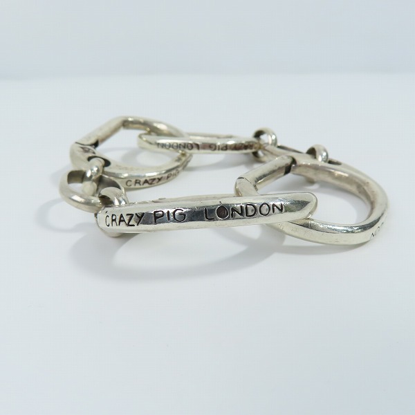 実際に弊社で買取させて頂いたCRAZY PIG/クレイジーピッグ ラージハンドカフリンクブレスレットの画像 1枚目