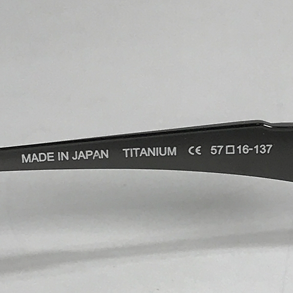 実際に弊社で買取させて頂いたSAMURAI SHO/サムライ翔 チタン フレーム 眼鏡/メガネ/アイウェア SS-J209の画像 7枚目