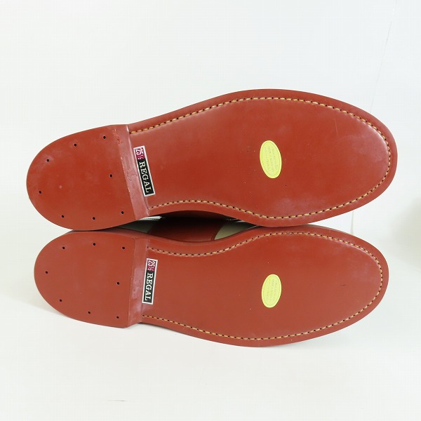 実際に弊社で買取させて頂いたREGAL/リーガル サドルオックスフォードシューズ グレー×ブラウン 2051N 25.5の画像 2枚目