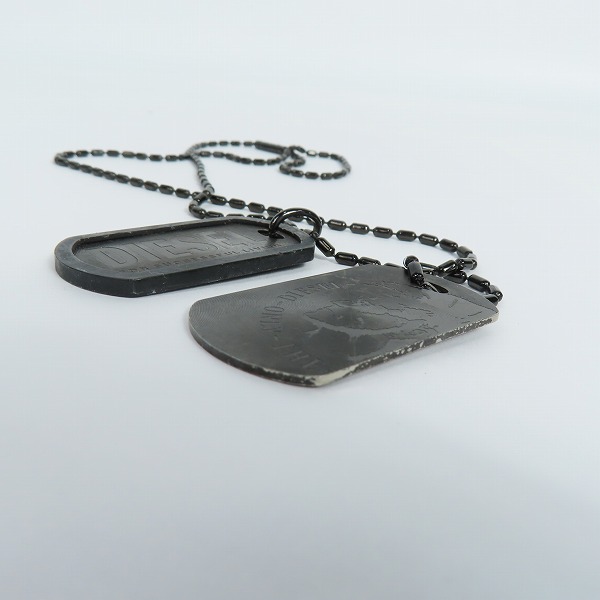 実際に弊社で買取させて頂いたDIESEL/ディーゼル ロゴプレートペンダント/ネックレスの画像 3枚目