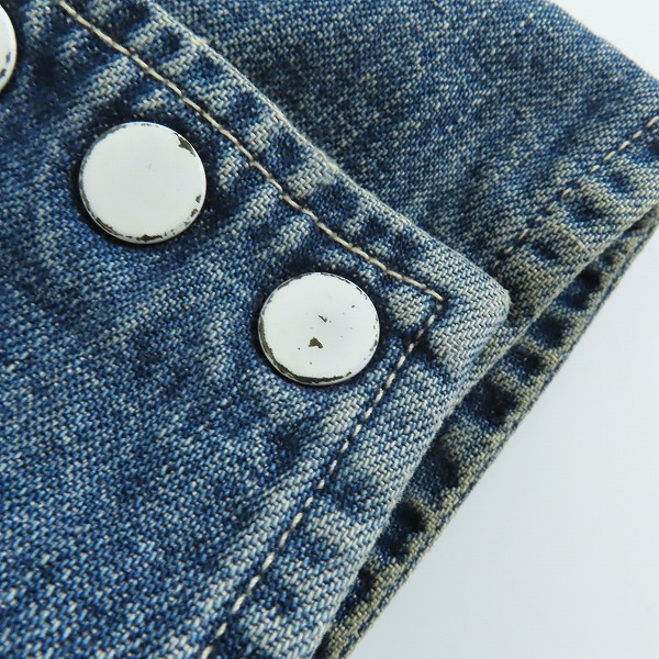 実際に弊社で買取させて頂いたWAREHOUSE/ウエアハウス DUBBLE WORKS キルティング デニムジャケット 40の画像 3枚目